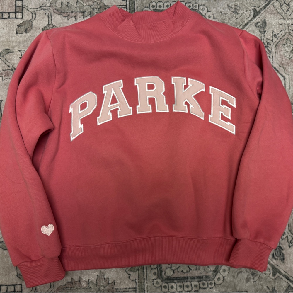 Parke pink aid mockneck